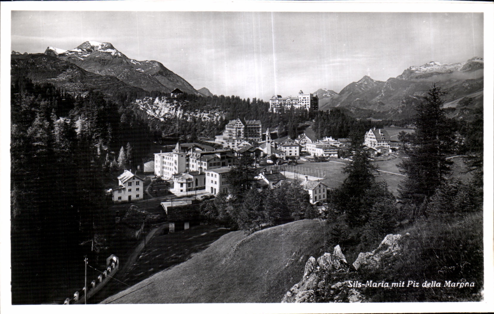 CPA Sils Maria mit Piz della Marona