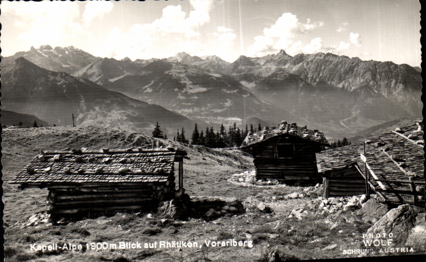 CPA Kepell Alpe Blick aut Rhatikon Vorarlberg