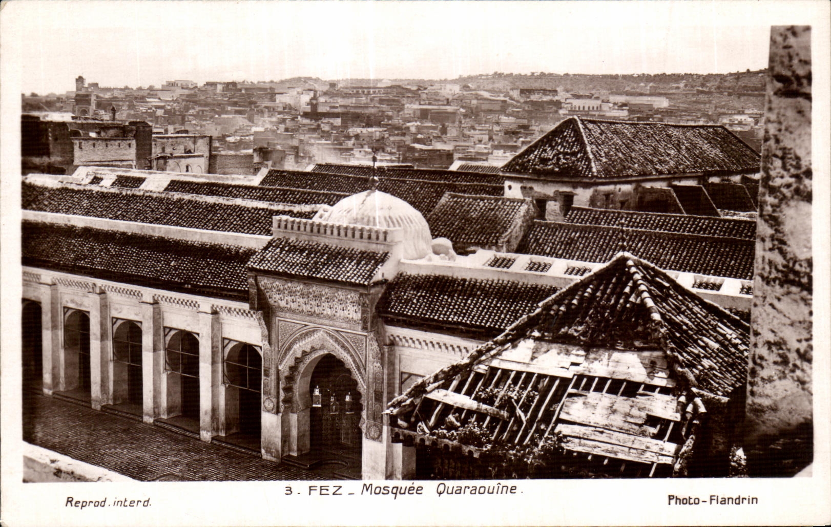 CPA Maroc Fez Mosquee Quaraouine