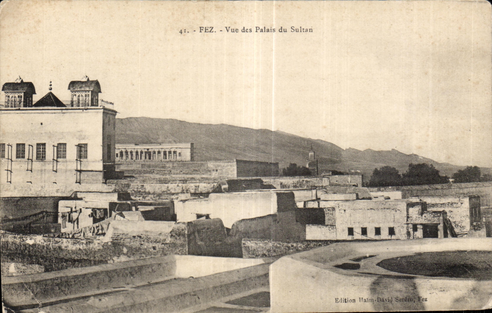 CPA Maroc Fez Vue des Palais du Sultan