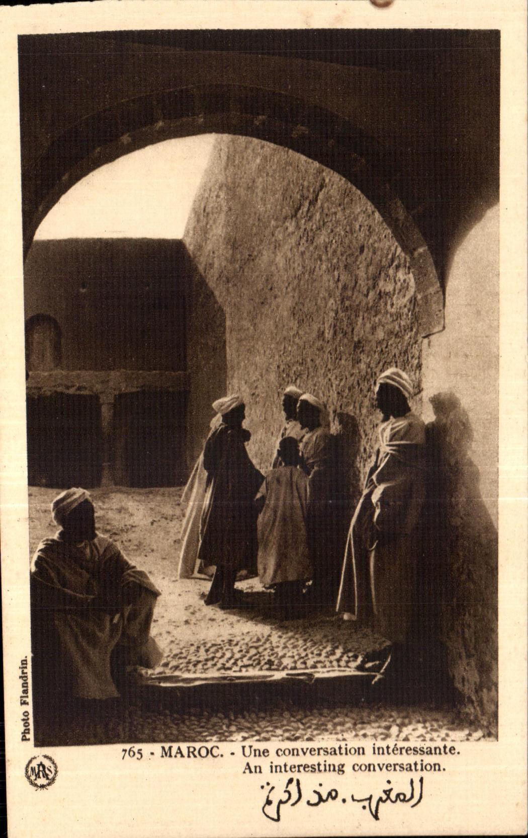 CPA Morocco an interesting conversation Year interesting conversation