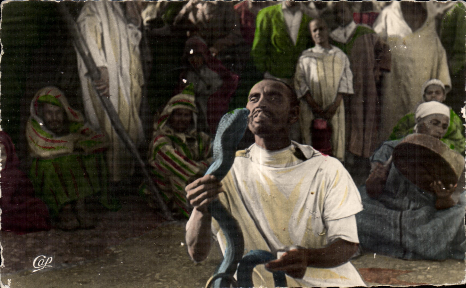 CPSM Morocco Scenes And Standard Snake charmer