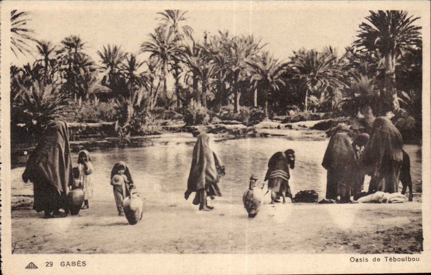 CPA Morocco Gabes Oasis of Teboulbou