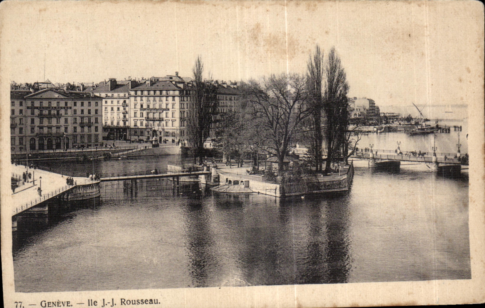 Switzerland Geneva the JJ Rousseau