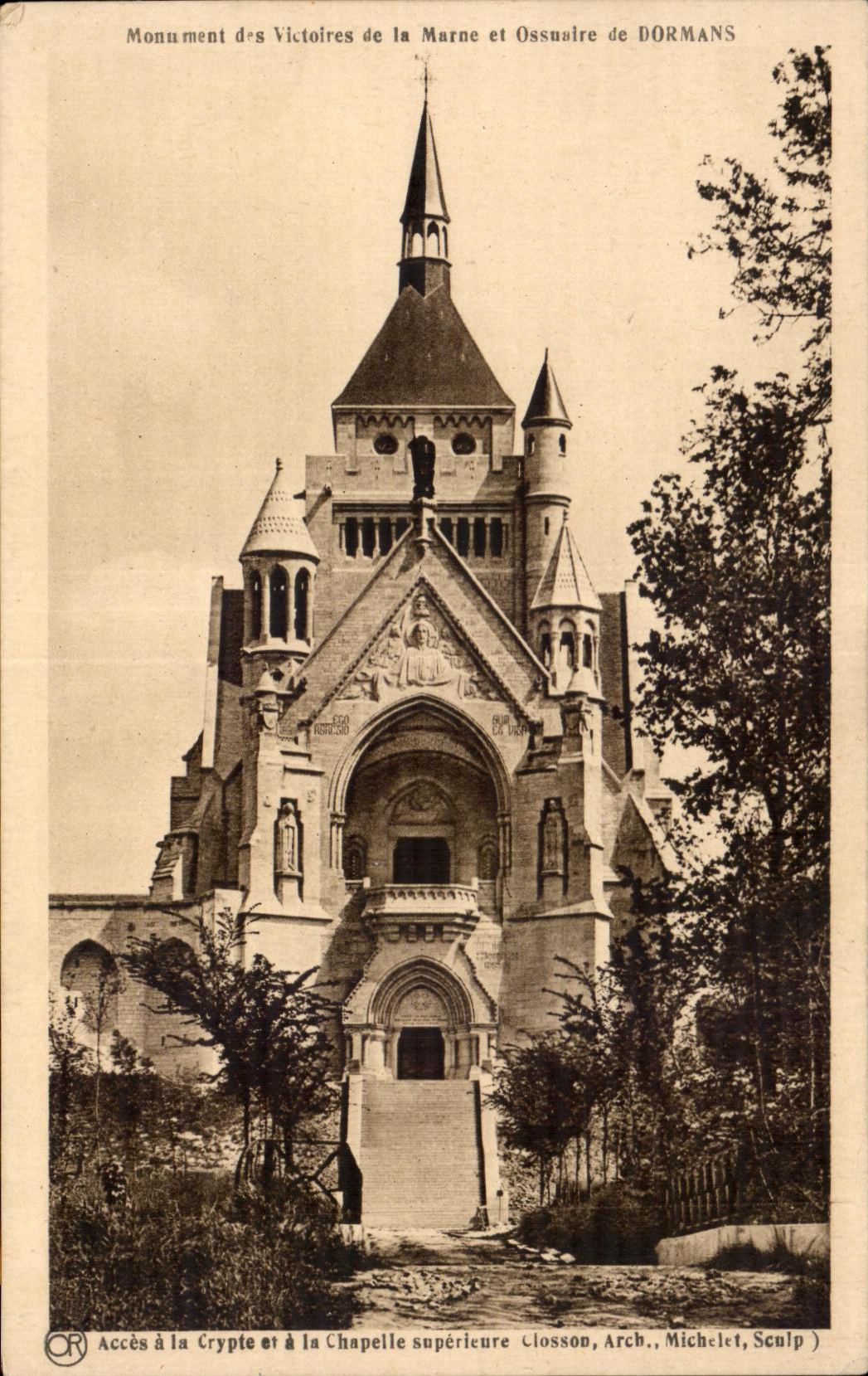 CPA Monument of the Victories of the Marne and Ossuary of Dormans