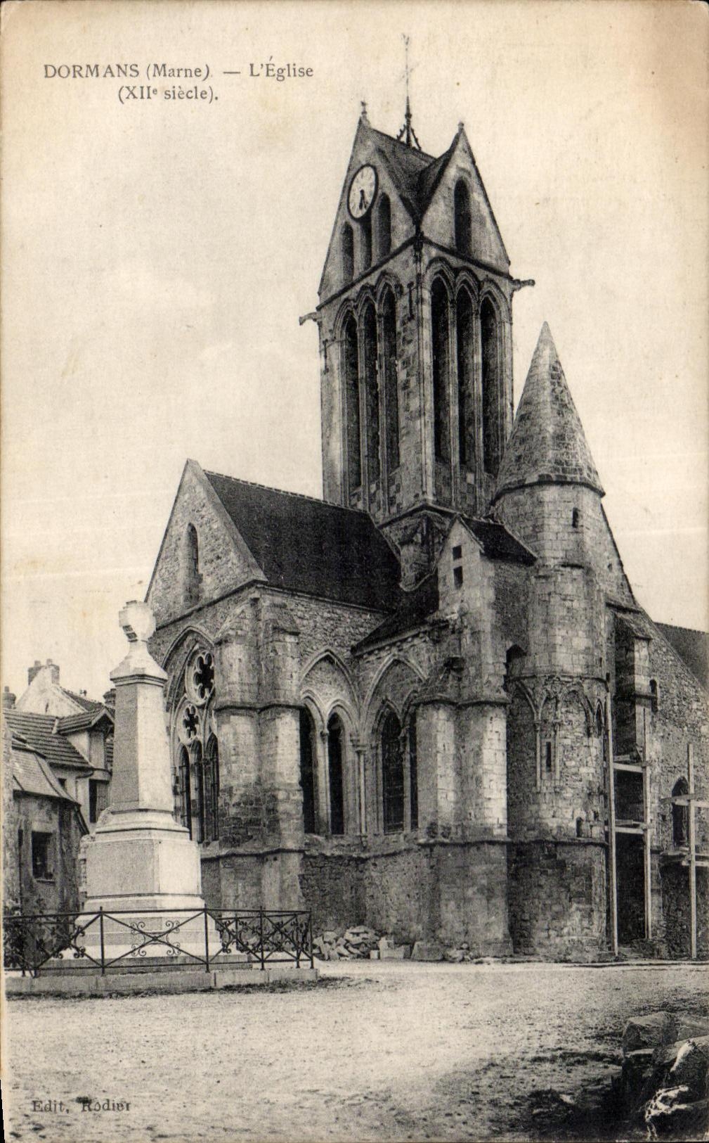 CPA Dormans (the Marne) Church