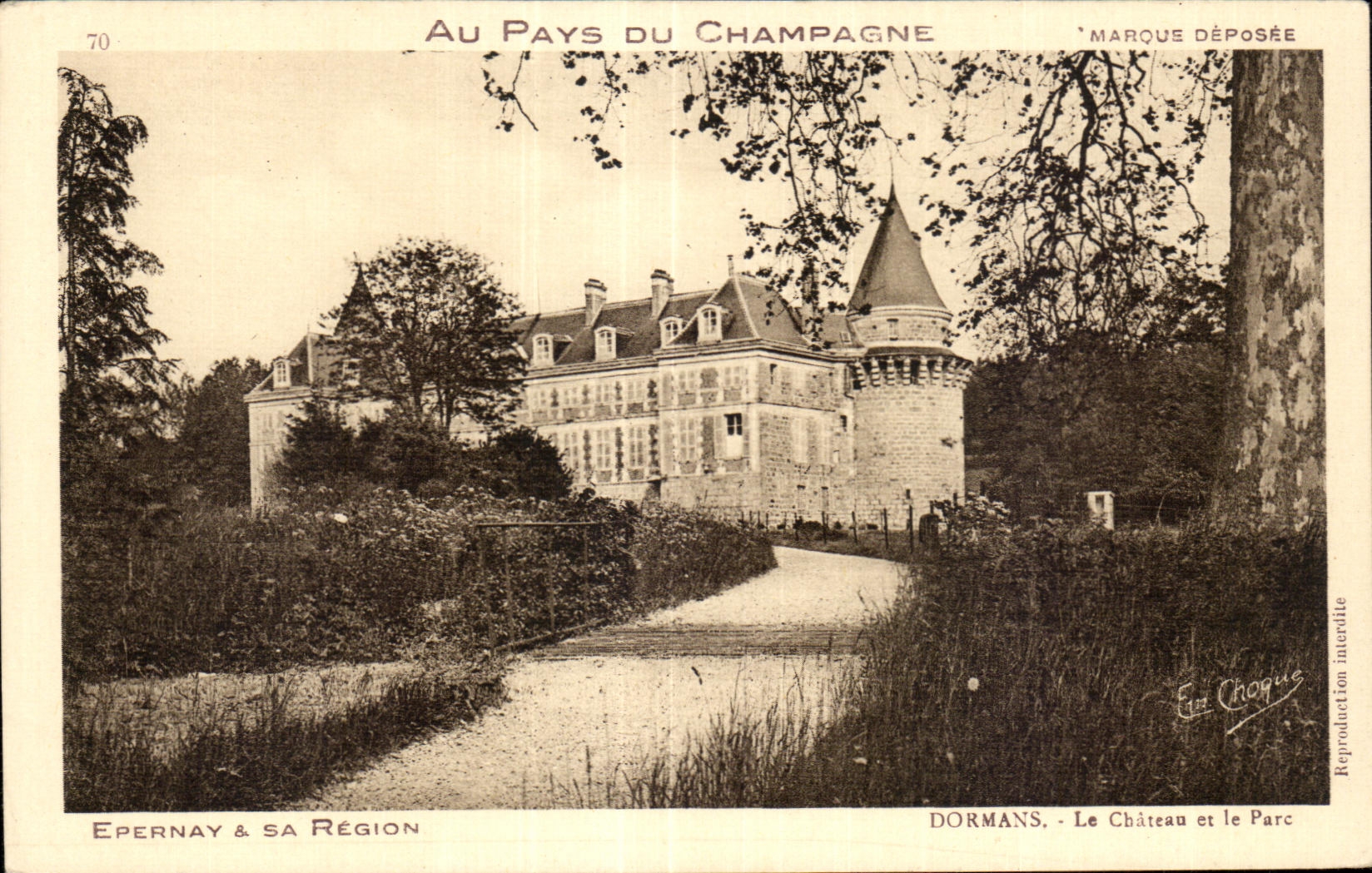 CPA With the Country Of the Epernay Champagne   Its Dormans Area the castle