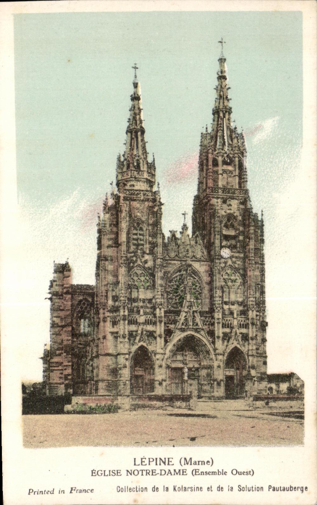 CPA Spine (the Marne) Church Notre Dame (Western Unit)