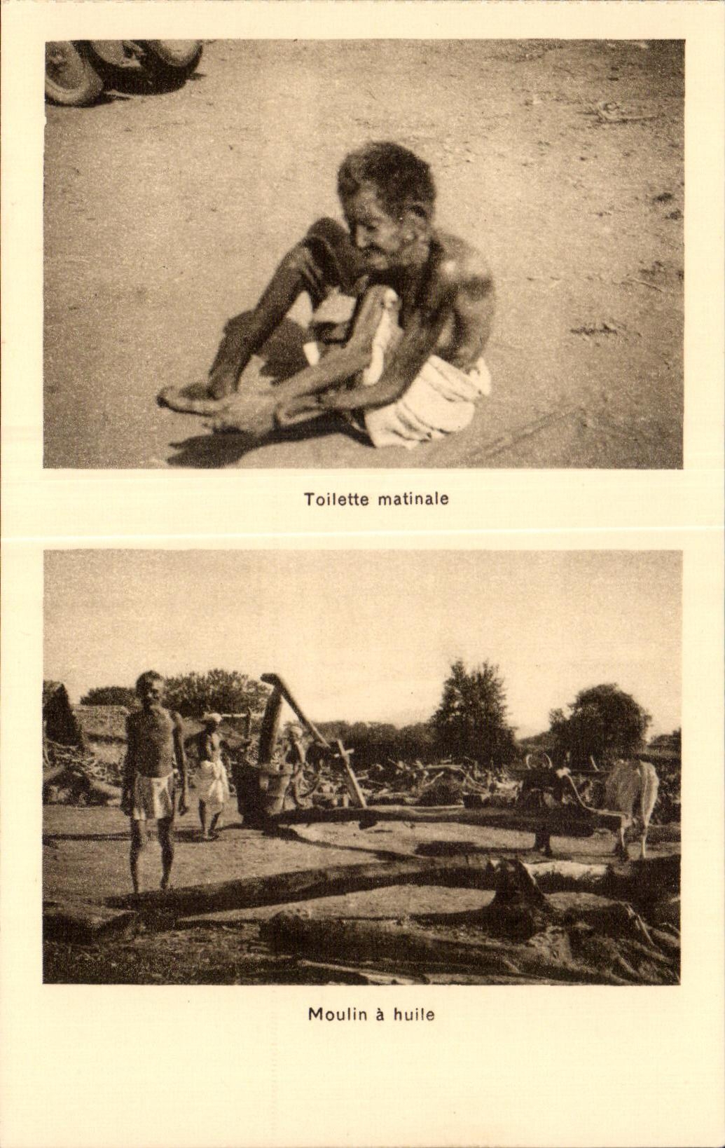 CPA India india Missions etrangeres Eveche de Salem Moulin has Huile