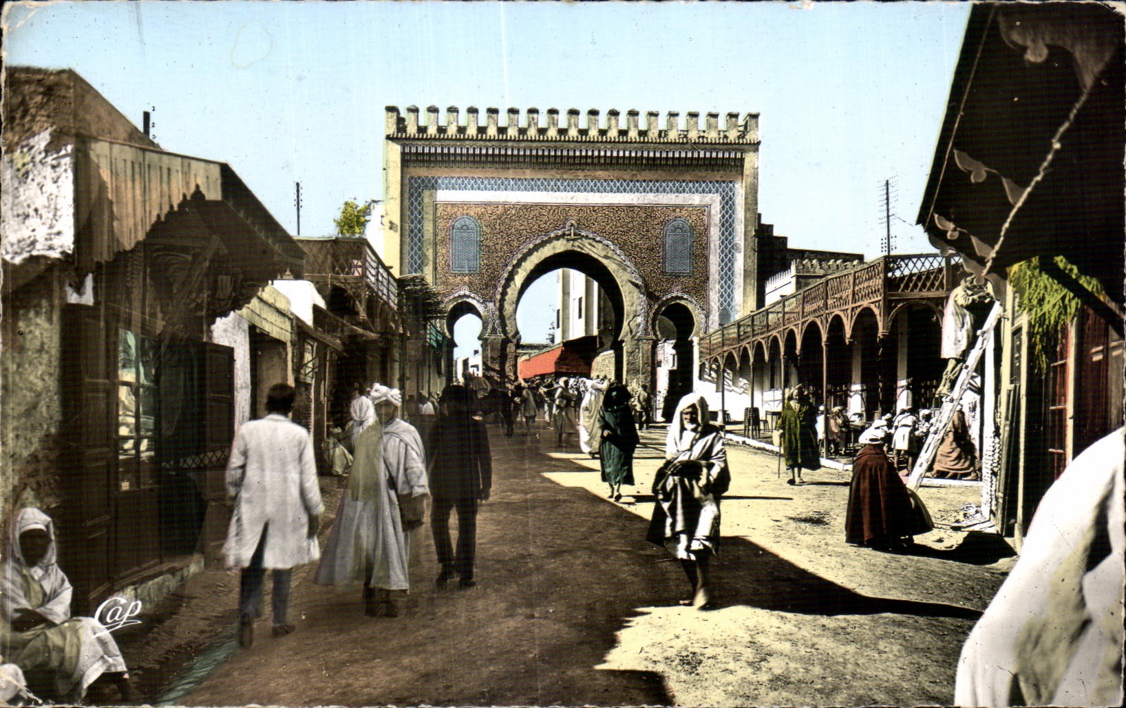 CPSM Maroc Fes Porte de Bou Jeloud 