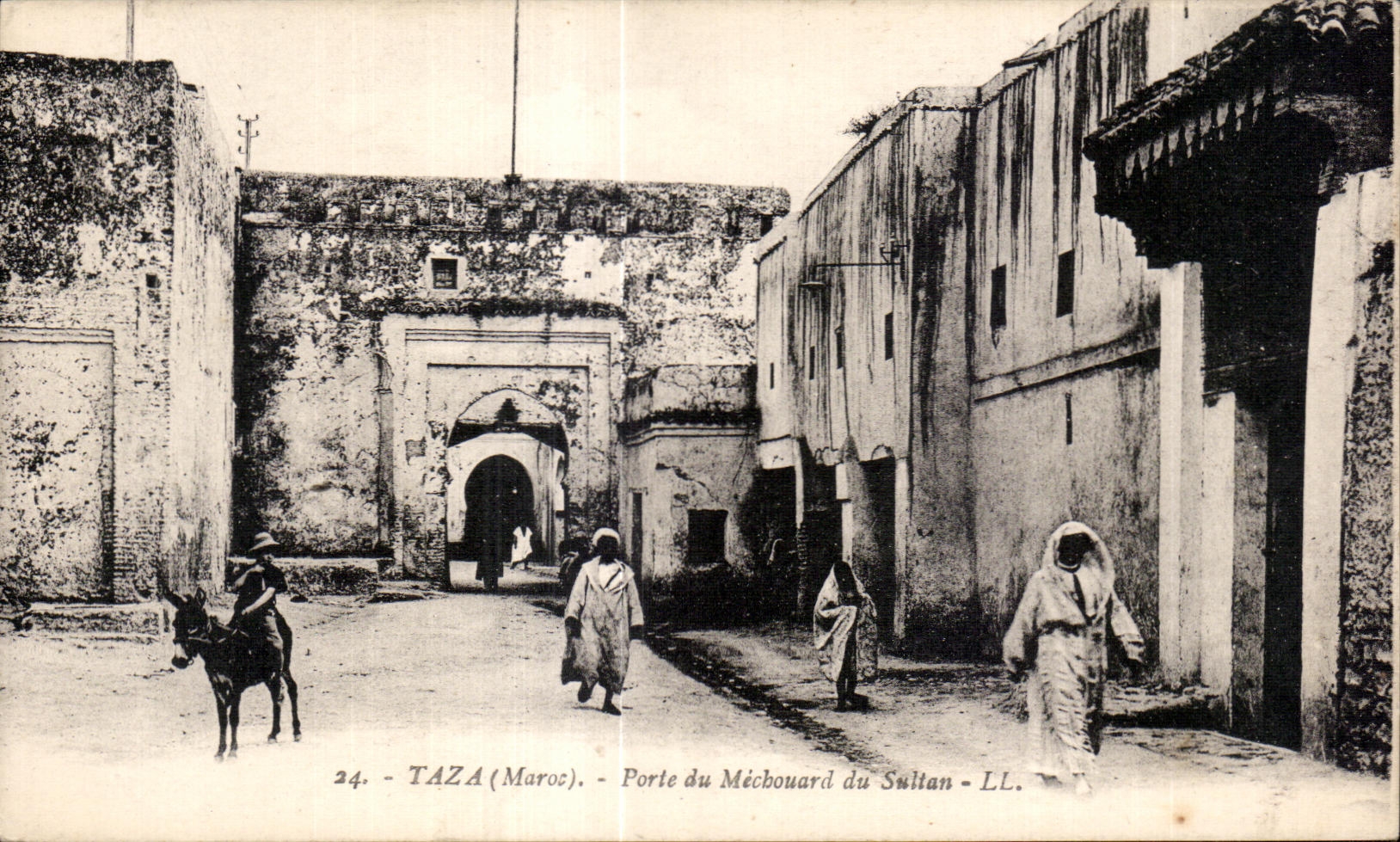 CPA Morocco Taza Gate of Mechouard of the sultan