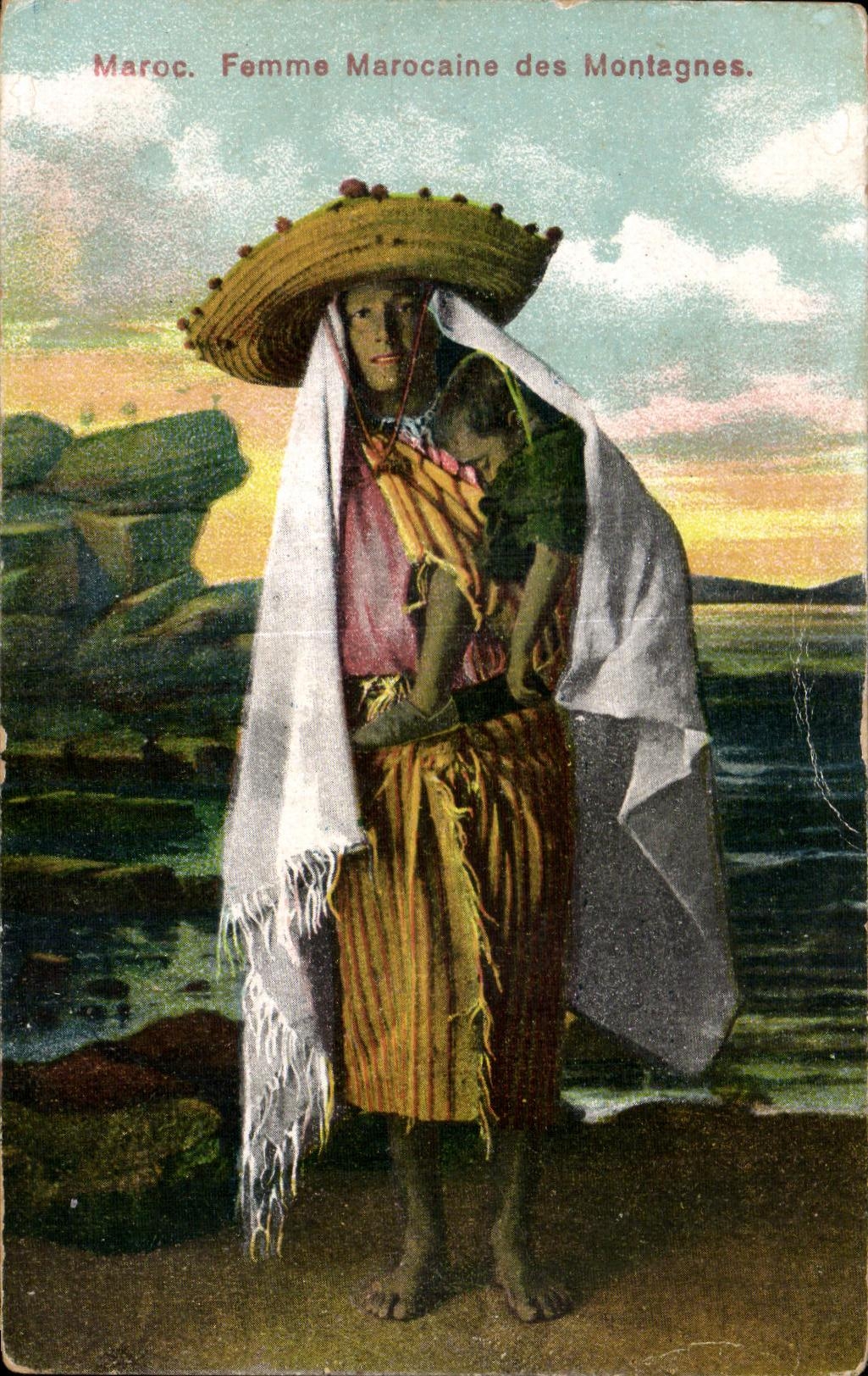 CPA Morocco Morocco Moroccan Woman of the Mountains