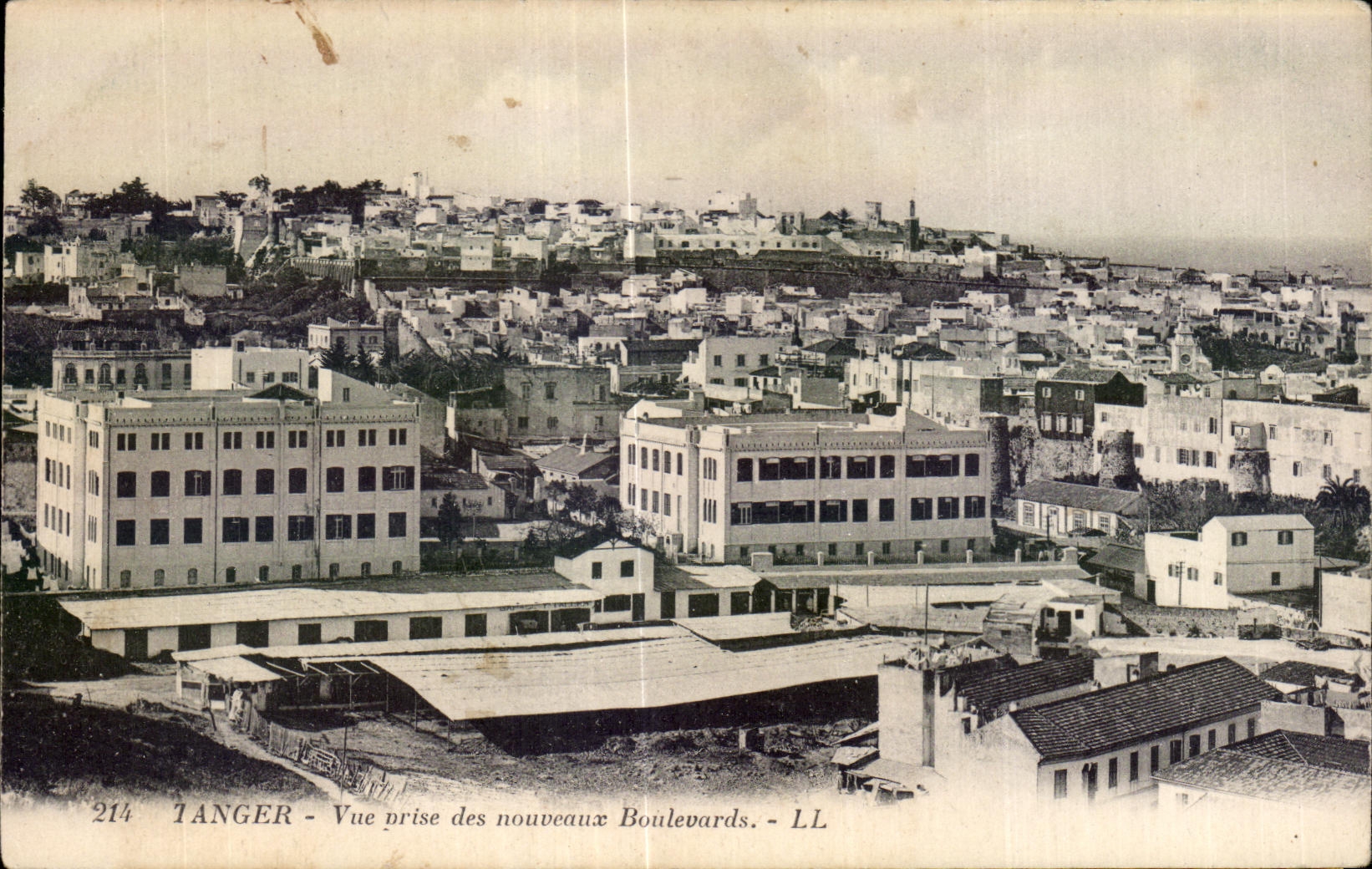 CPA Maroc Tanger Vue prise des nouveaux Boulevards
