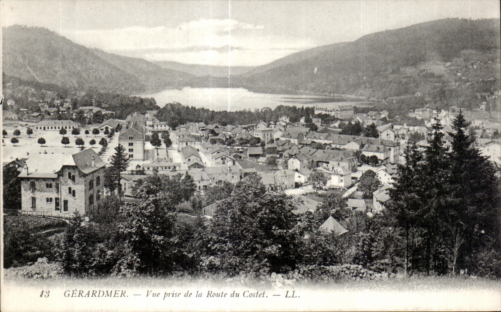 Gerardmer Seen from of the Rock of Costet