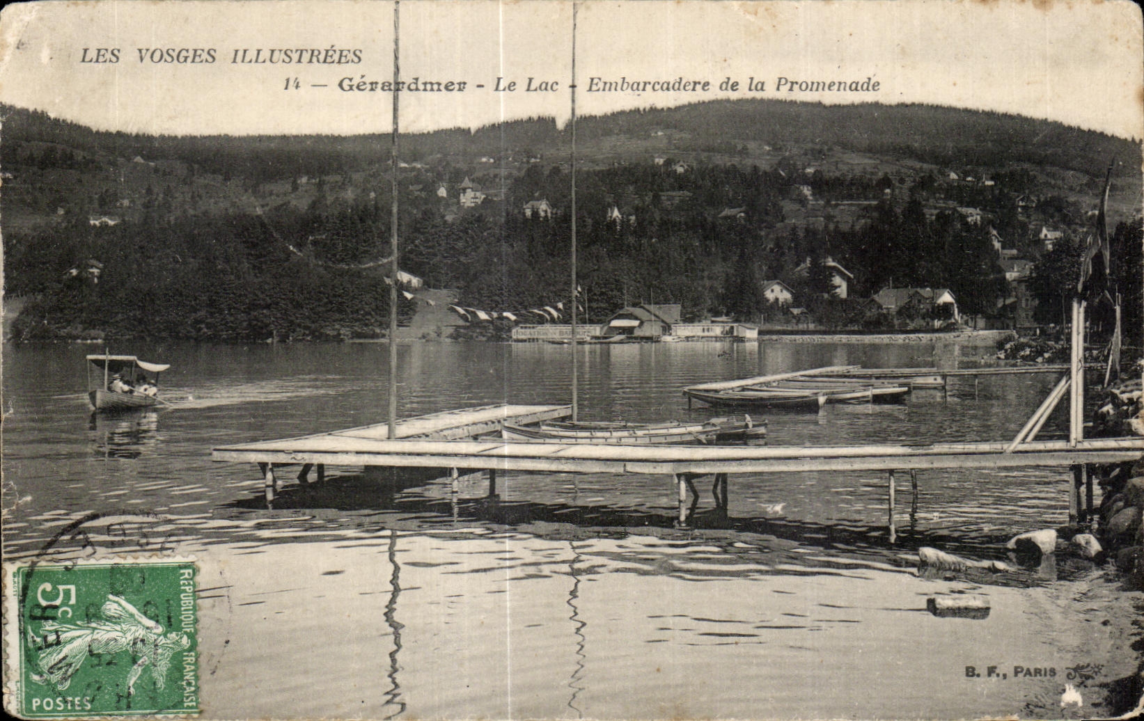 Gerardmer the Lake Landing stage of the Walk