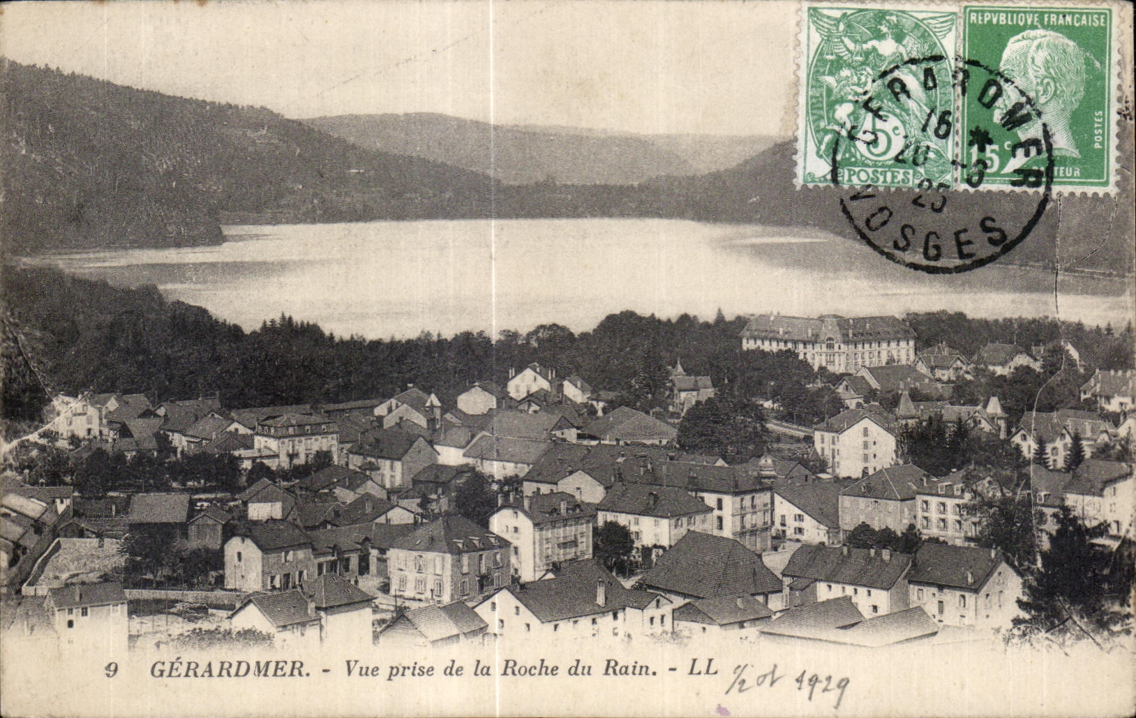 Gerardmer Vue prise de la Roche du Rain