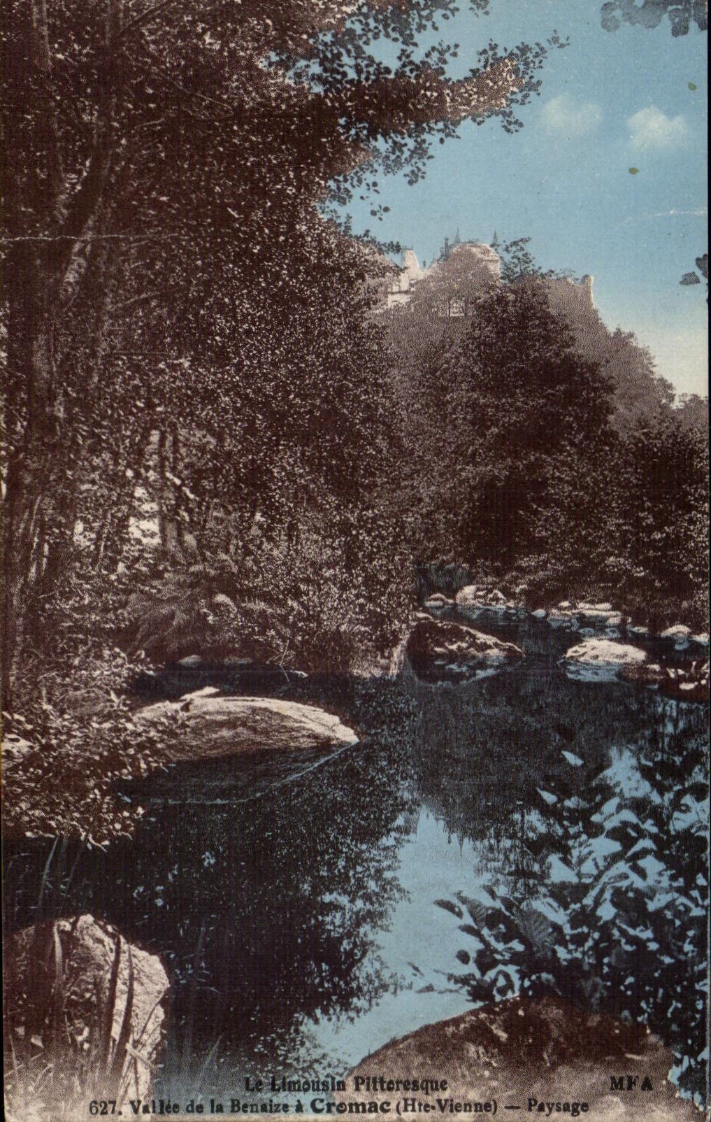 CPA the Limousin Pittoresque Valley of Benaize has Cromac