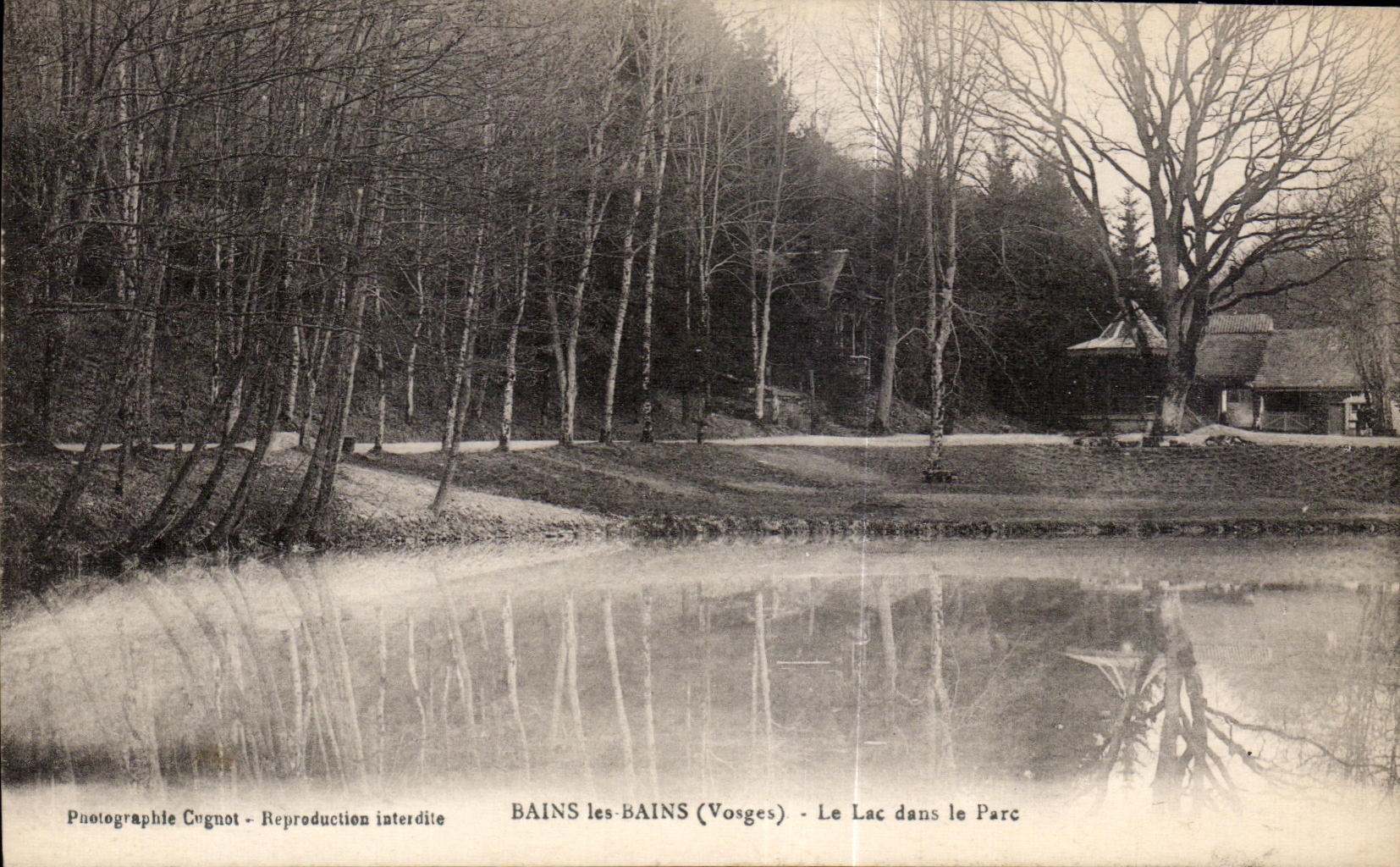 CPA Bains Les Bains (the Vosges) the Lake in Avoids