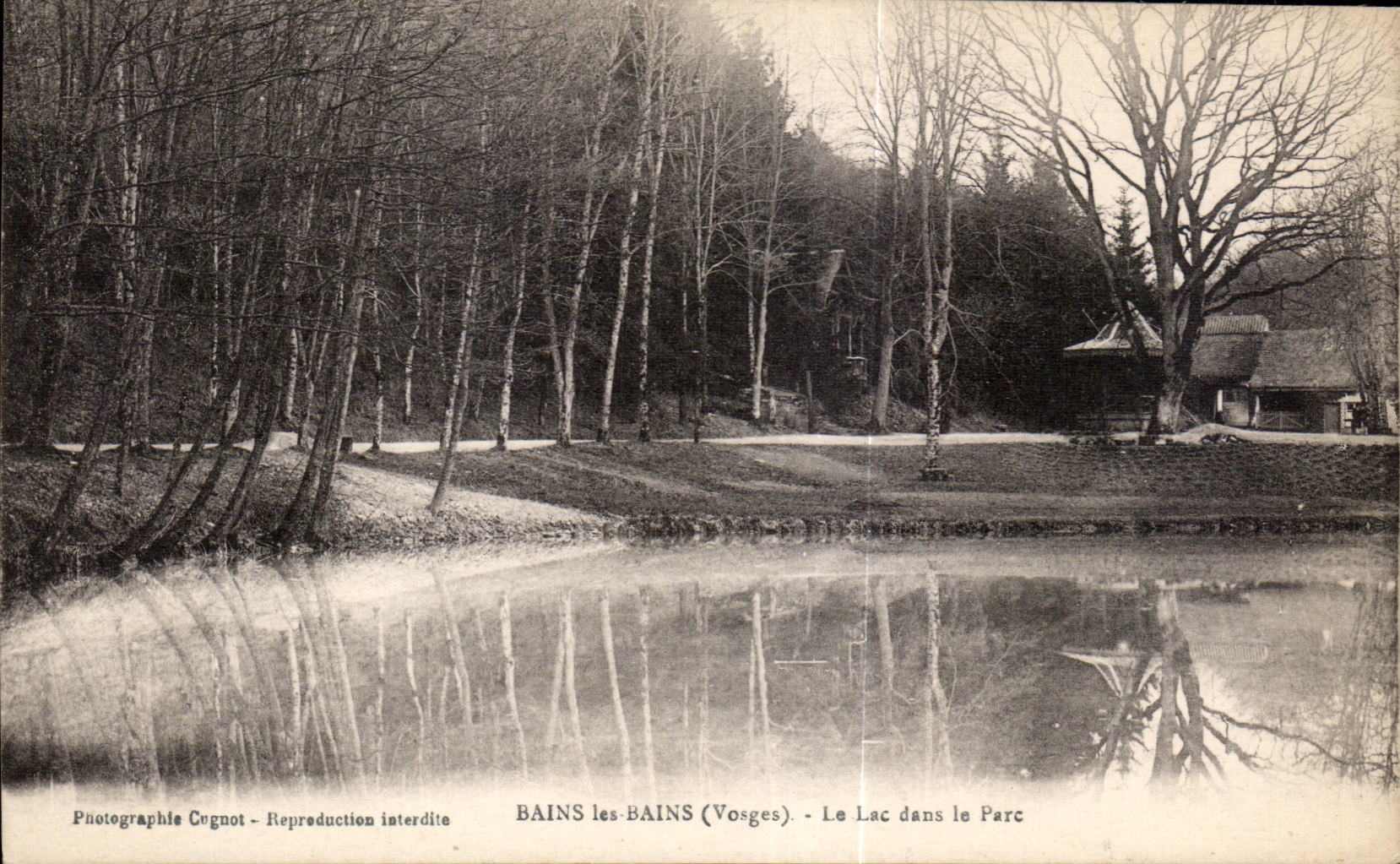 CPA Bains Les Bains (Vorges) the Lake in Avoids