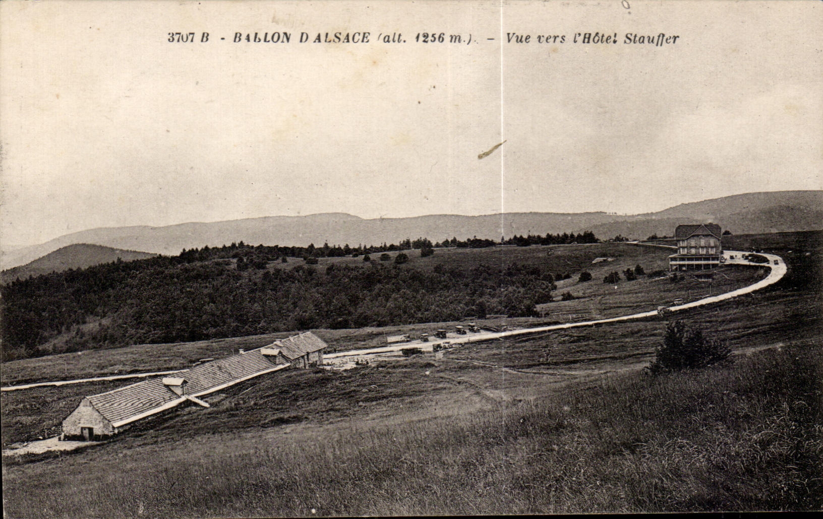CPA Ballon d Alsace Vue vers l Hotel Stauffer