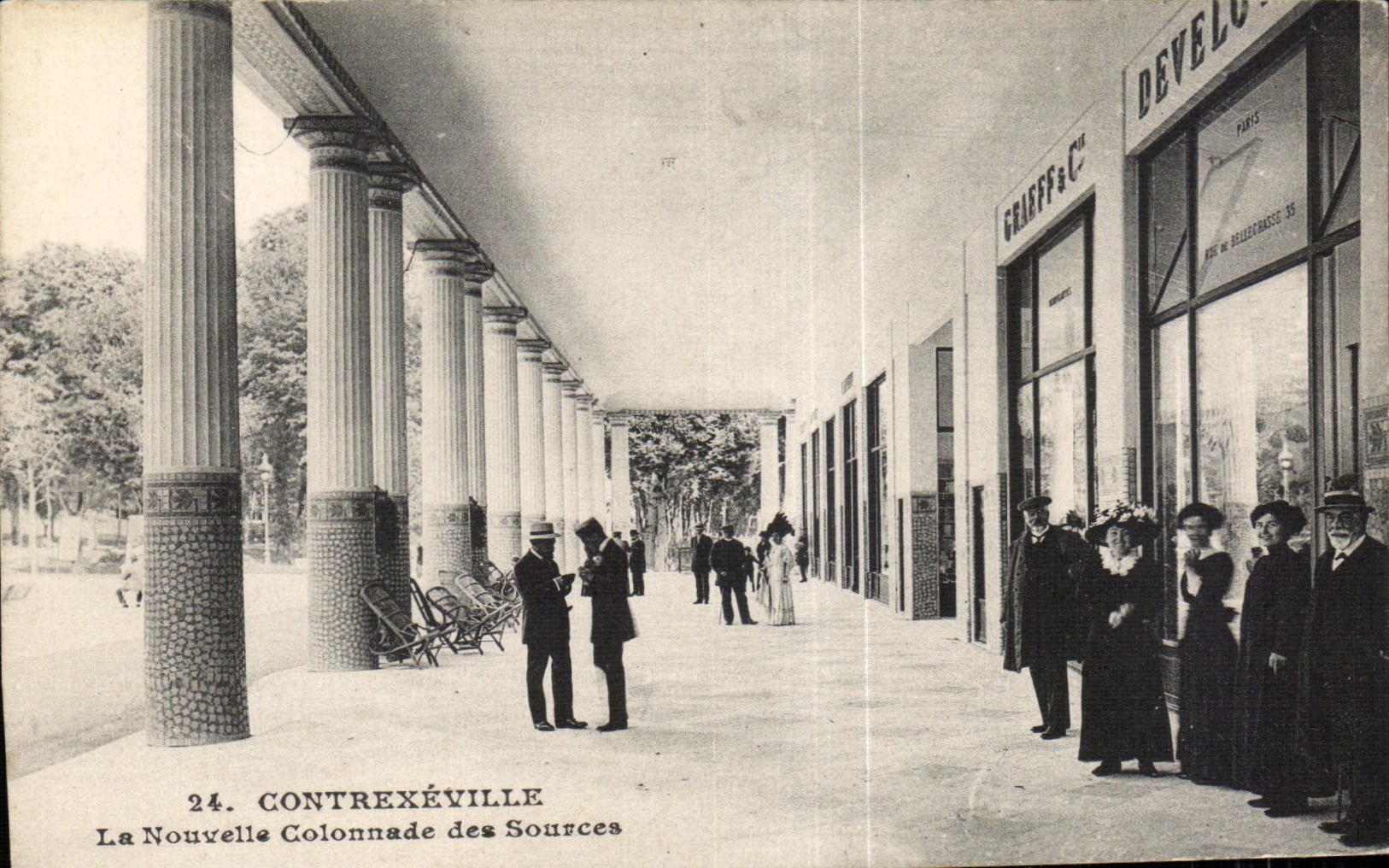 CPA Contrexeville the New Colonnade of the Sources