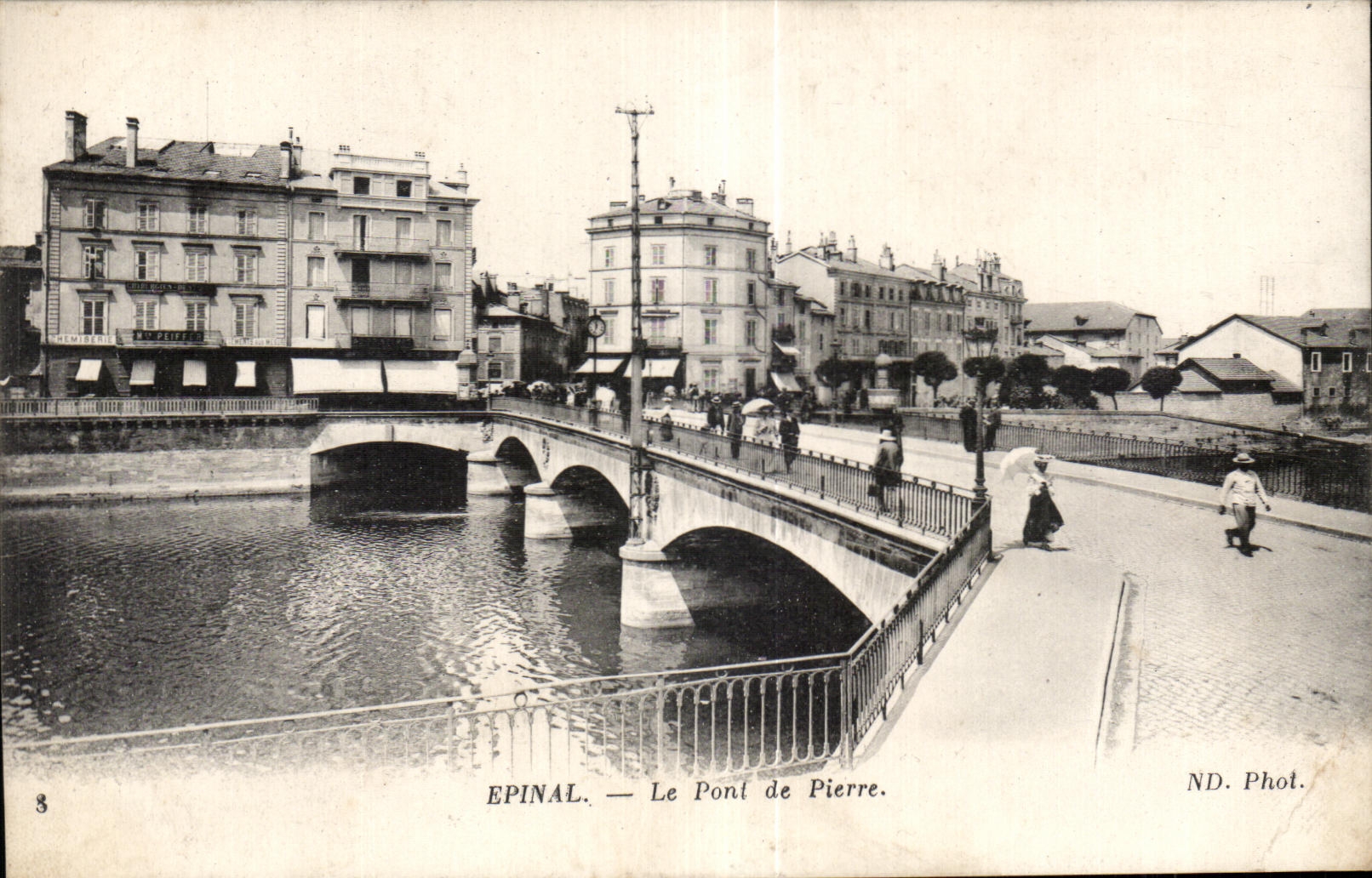 CPA Epinal el puente de Pedro