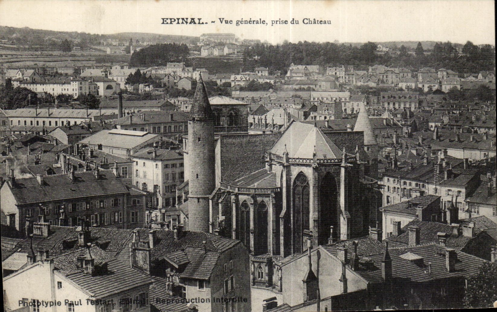 CPA Epinal Vue generale prise du Chateau