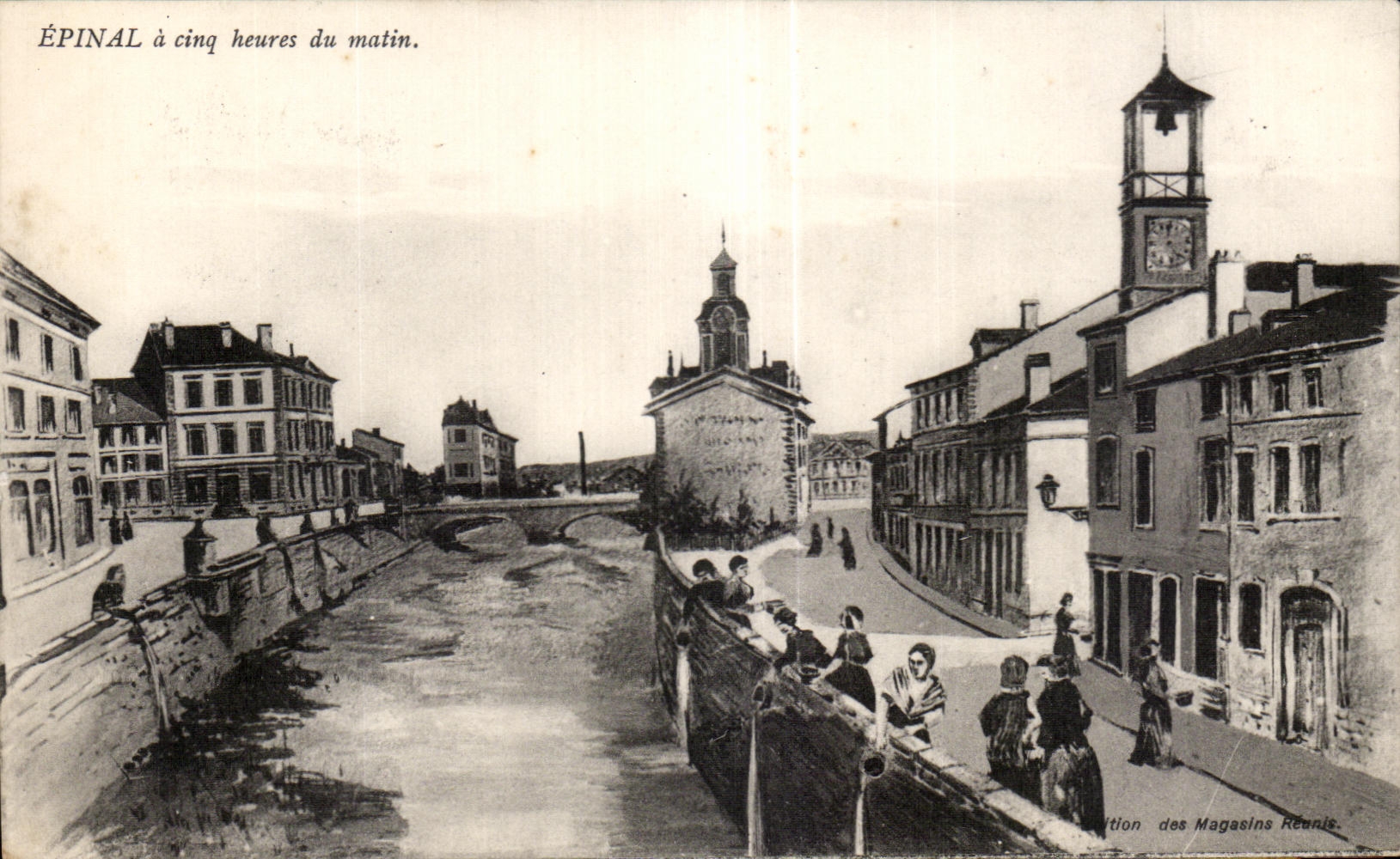 CPA Epinal tiene cinco horas de la manana de Lavandieres