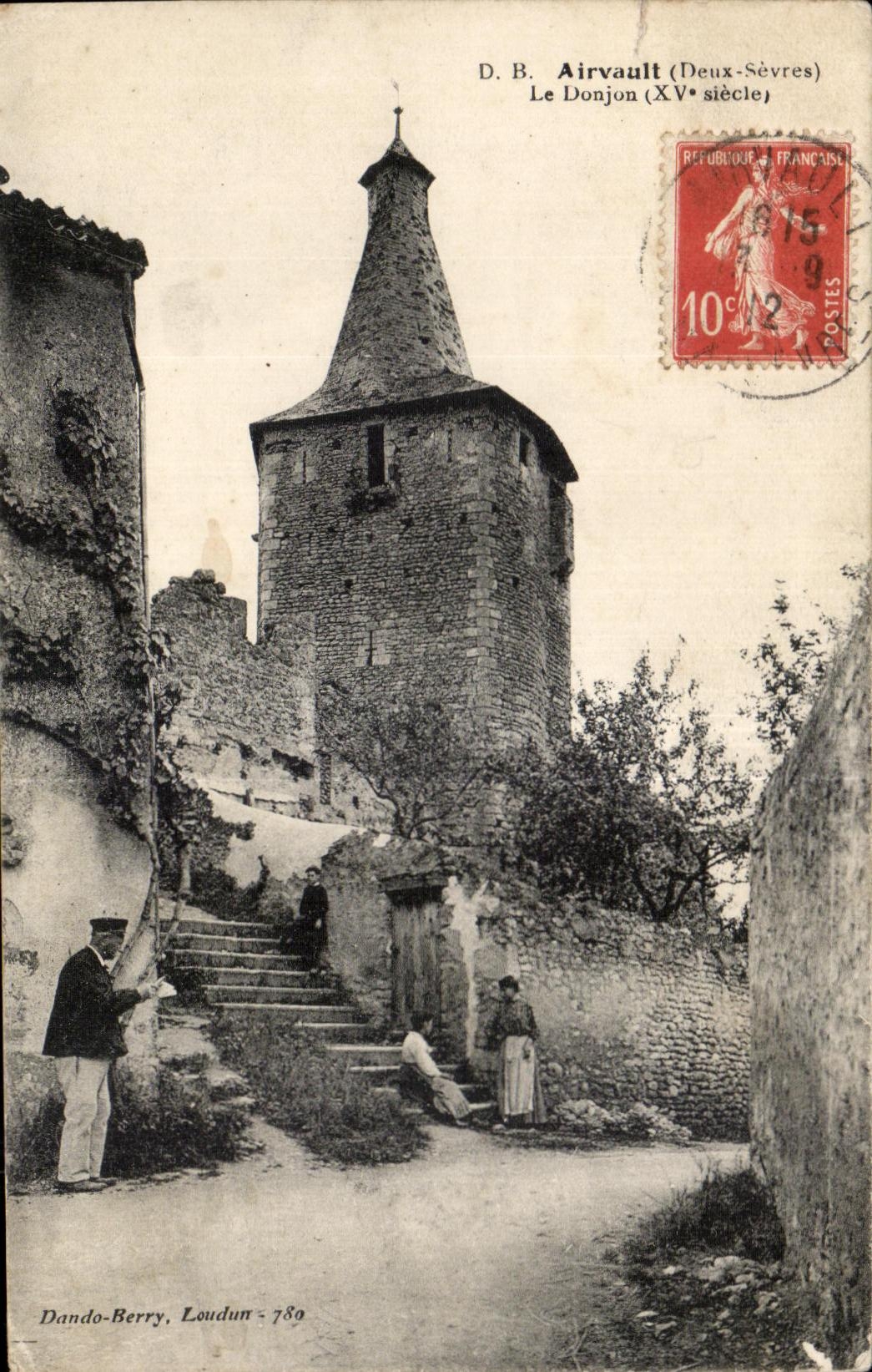 CPA Airvault (Two Separate) the Keep (XV century)