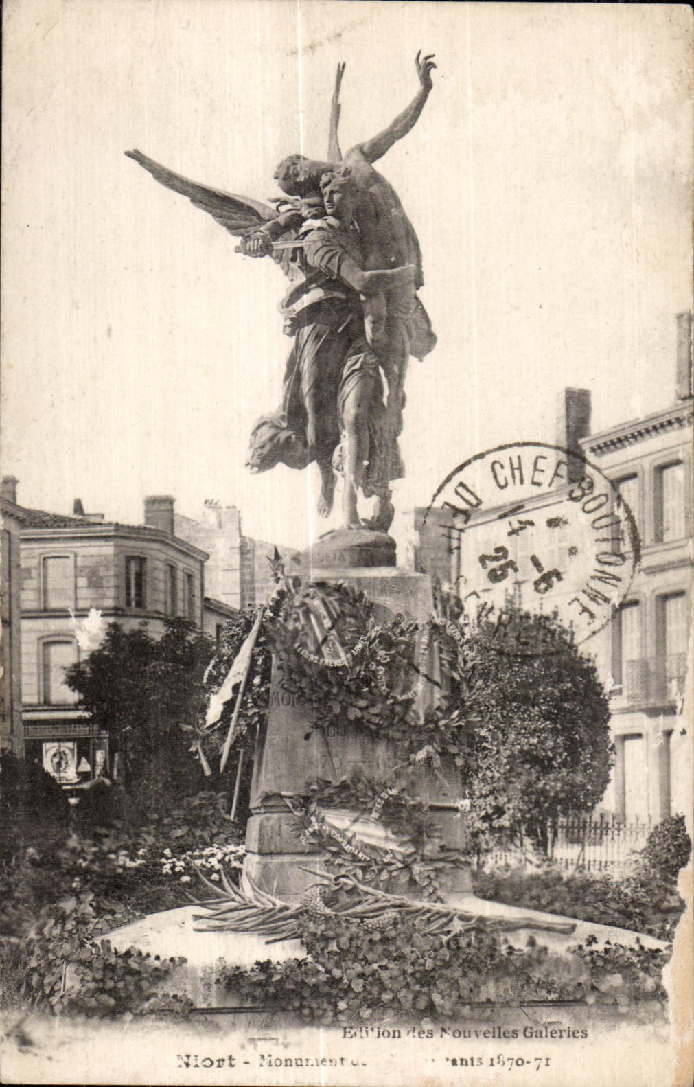 CPA Niort War memorial of 1870 1871