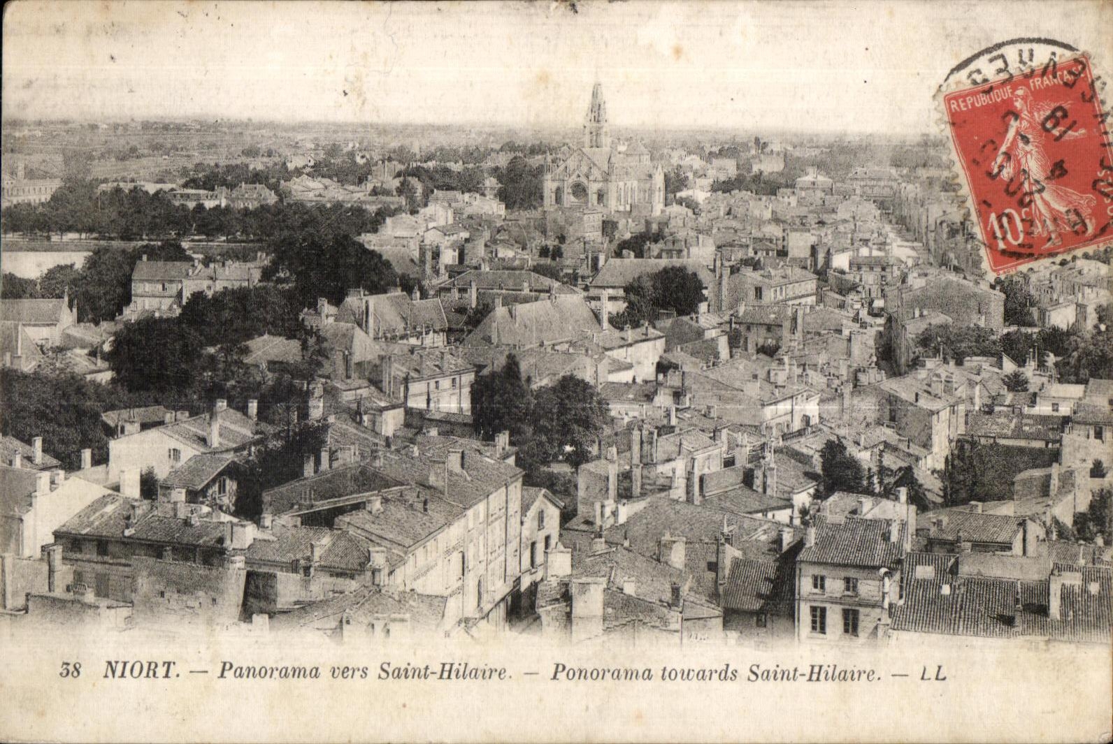 CPA Panorama towards Saint Hilaire Panorama towards Saint Hilaire