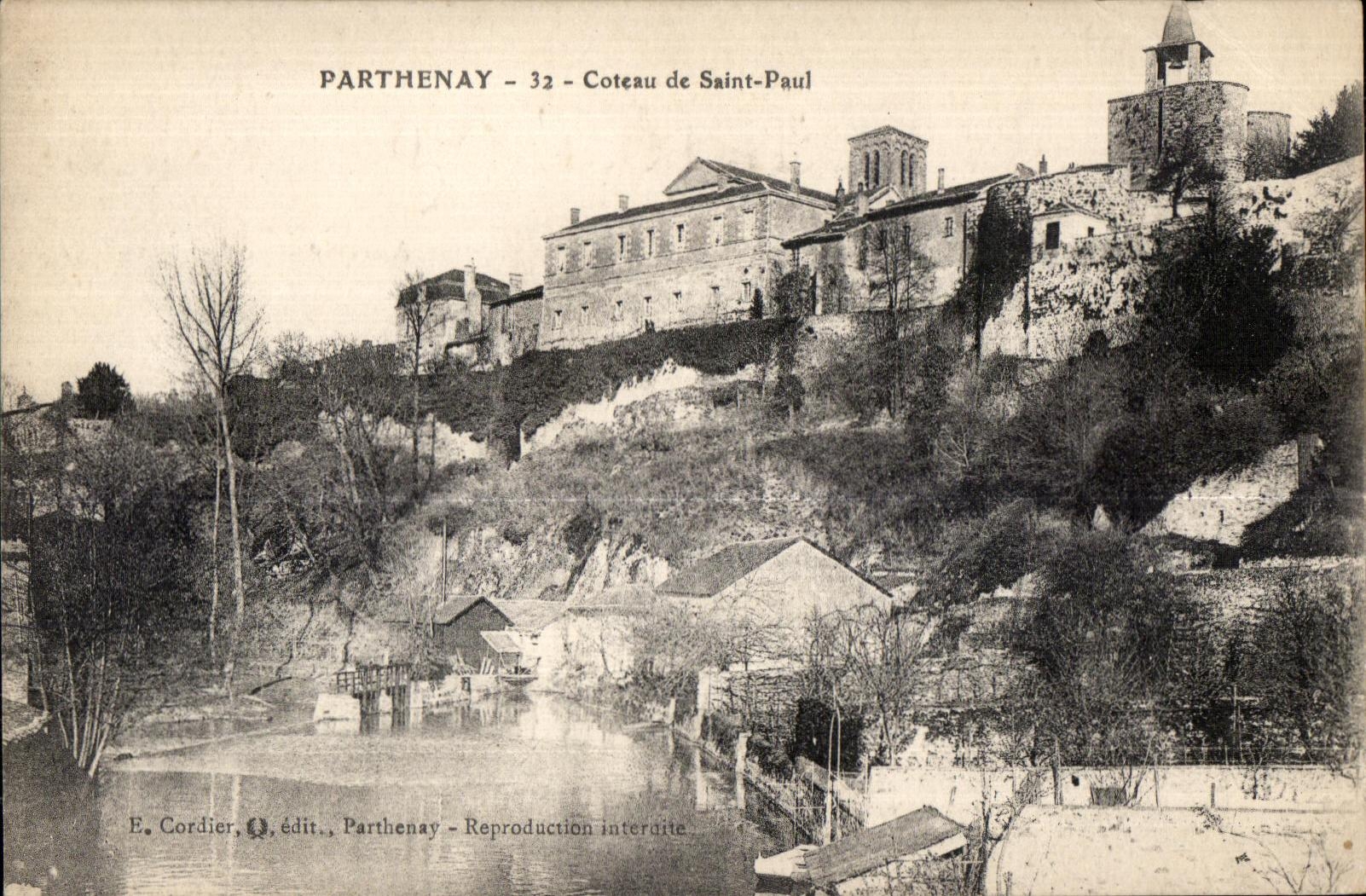 CPA Parthenay Viaduct Slope of Saint Paul