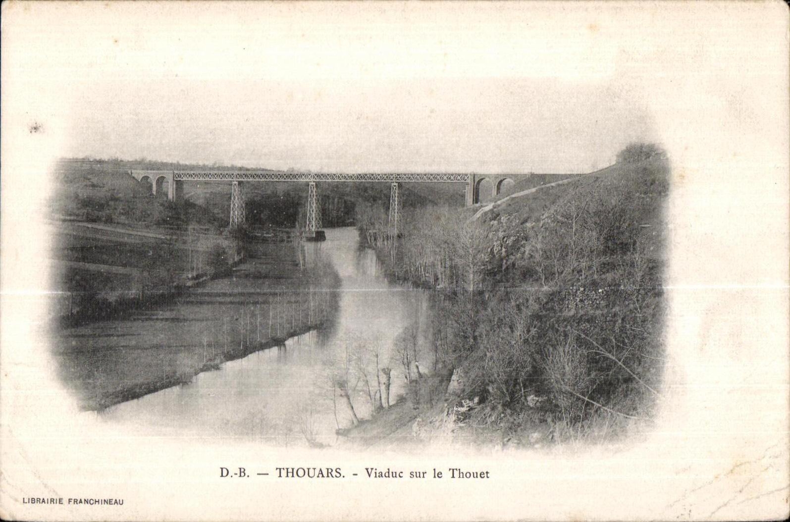 CPA Thouars Viaduct on Thouet