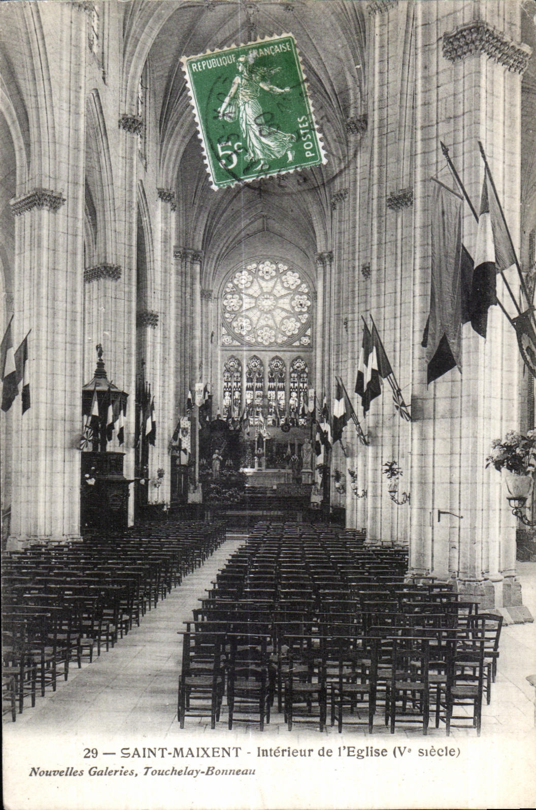 Saint Maixent - Church - CPA