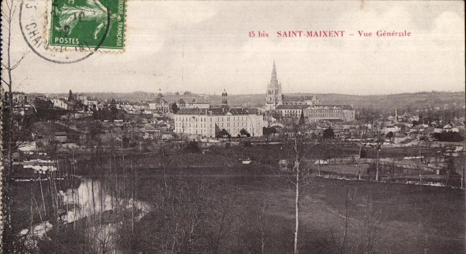 Saint Maixent - Vue Generale - CPA 