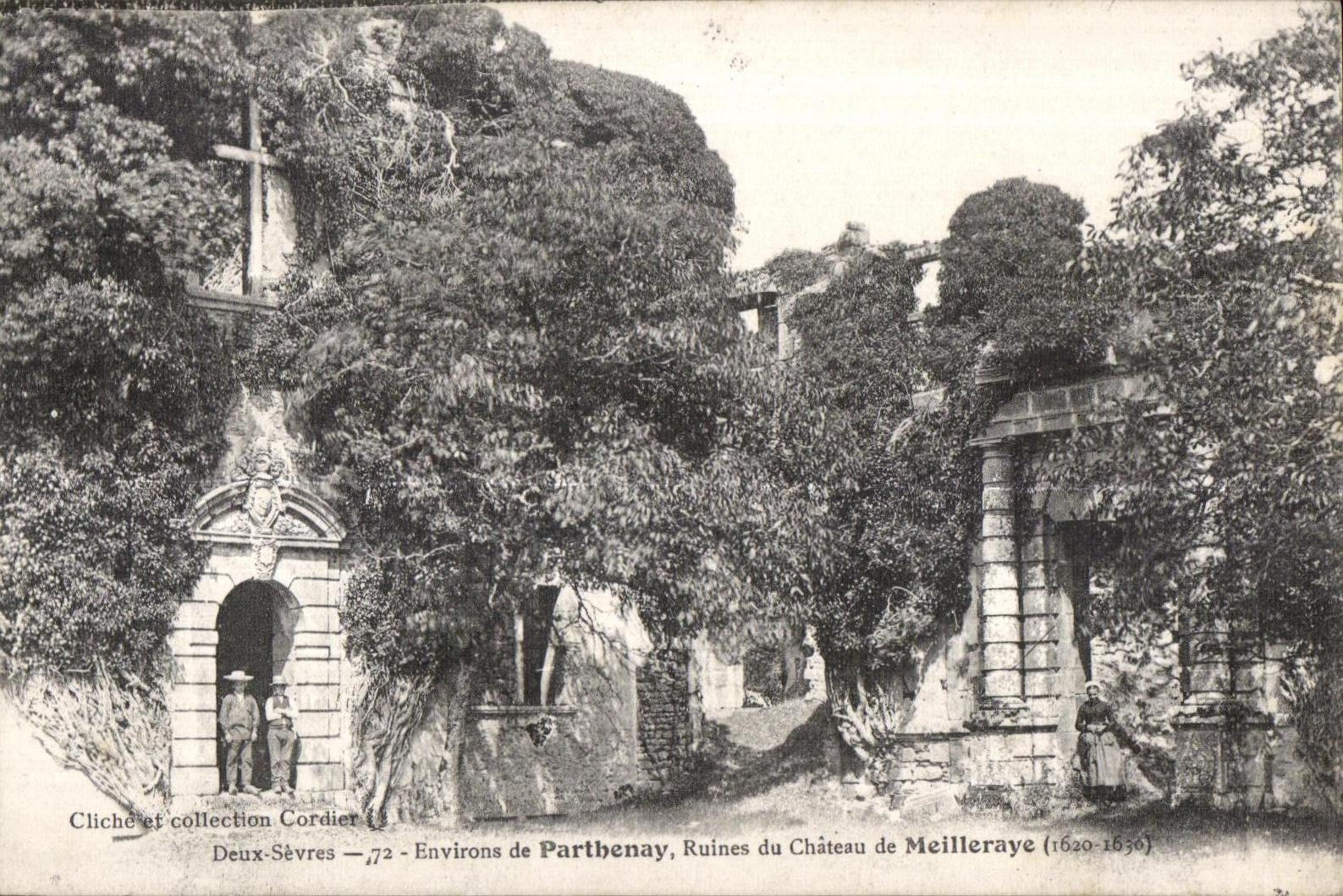 Parthenay - Ruins of the Castle of Meilleraye - CPA