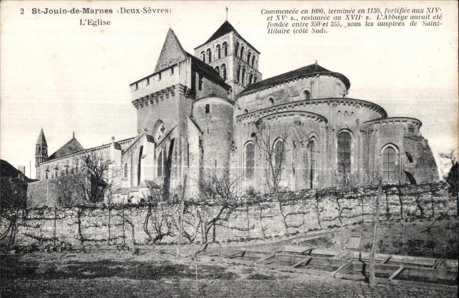 St Jouin de Marnes - iglesia - CPA