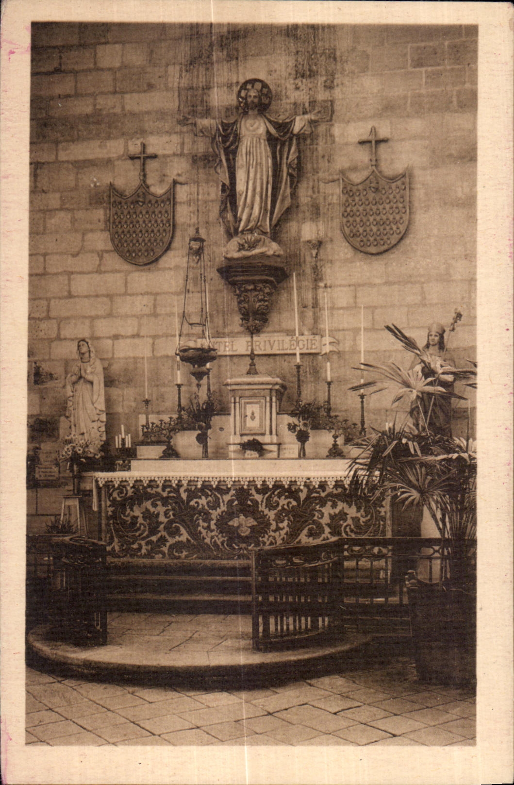 Notre Dame de esos - puente del horno del corazon de la consagracion - CPA