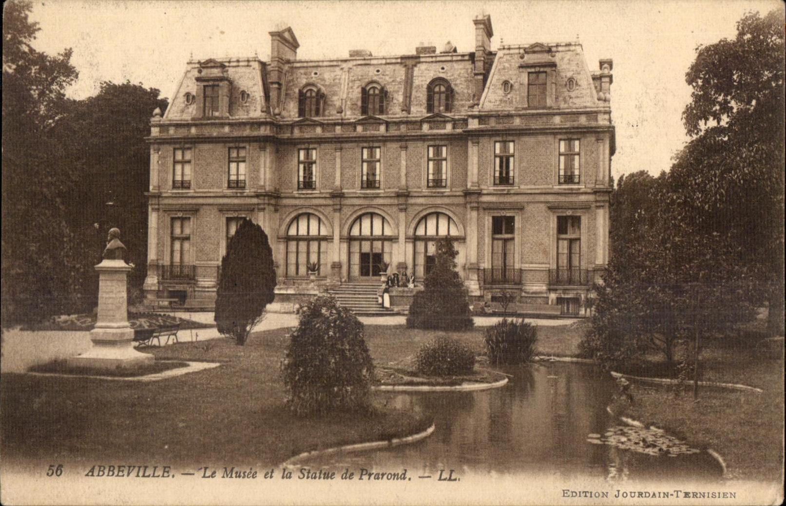 Abbeville - the Museum and Statue of Prarond - CPA