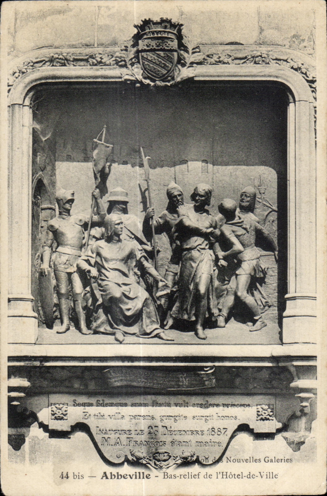 Abbeville - Low Relief of Town hall - CPA