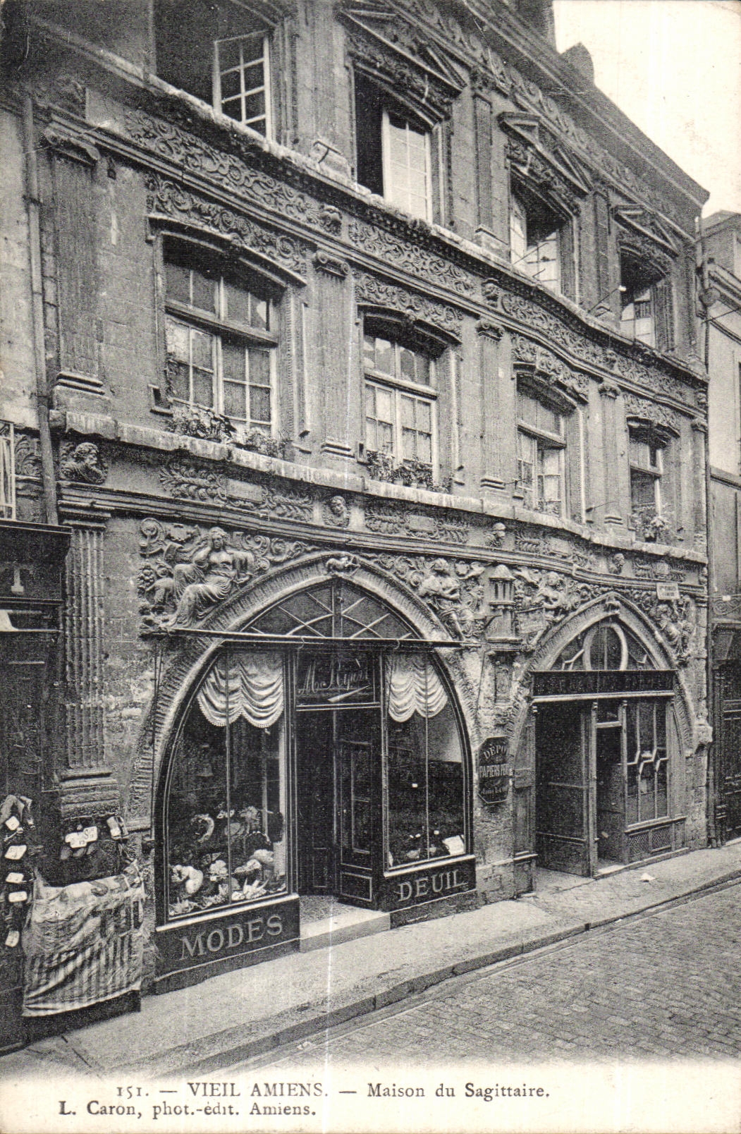 Old CPA Amiens House of Sagittarius