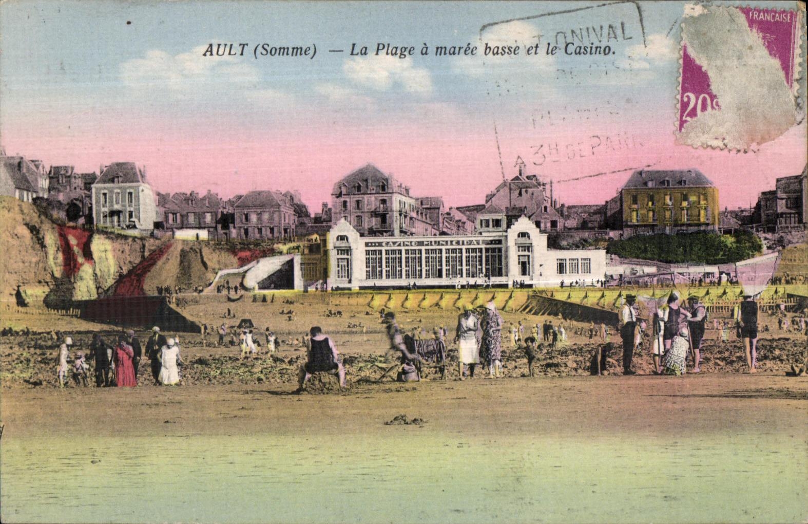 CPA Ault Somme the Beach has low tide and the Casino