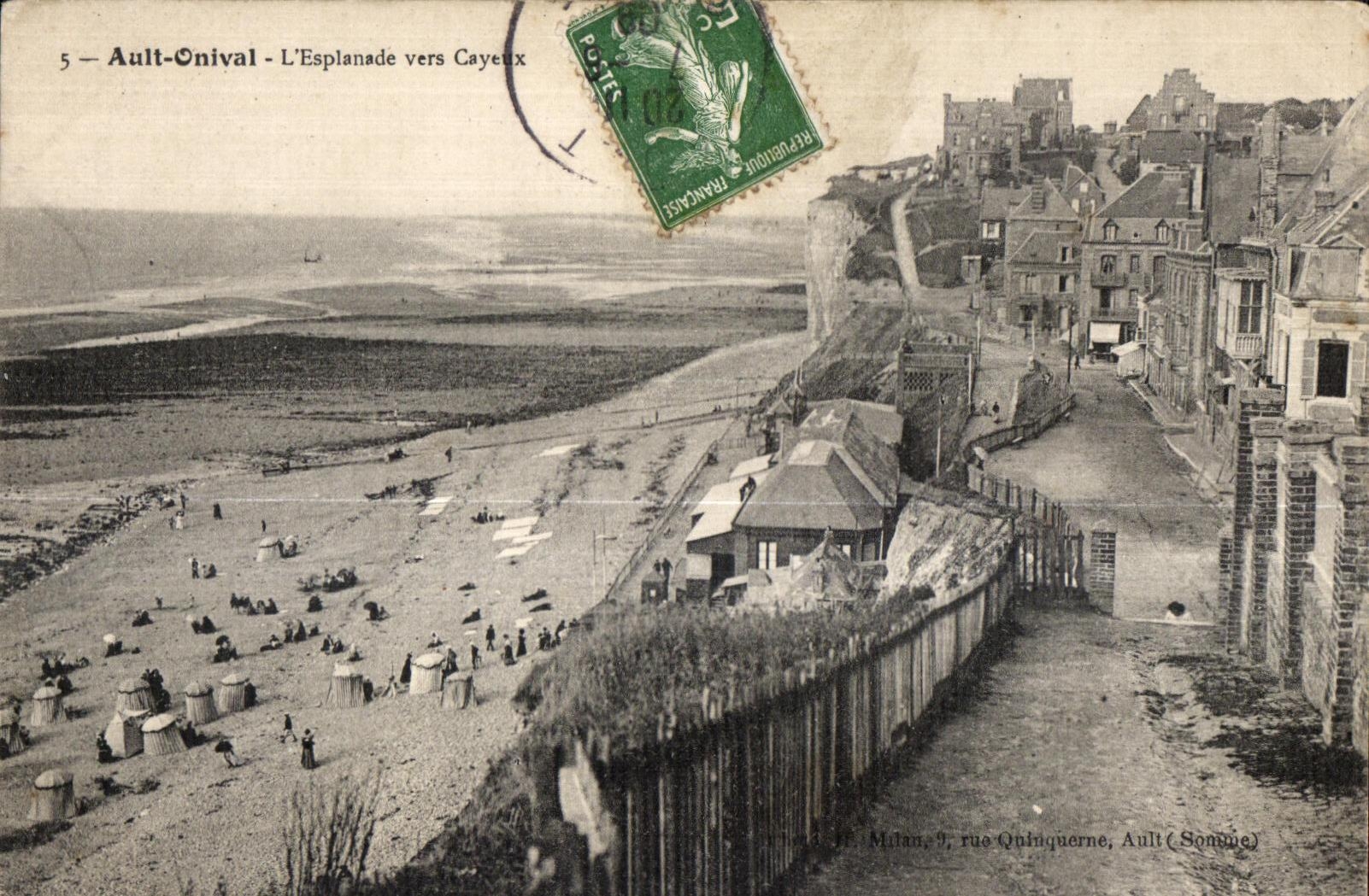 CPA Ault Onival Esplanade towards Cayeux