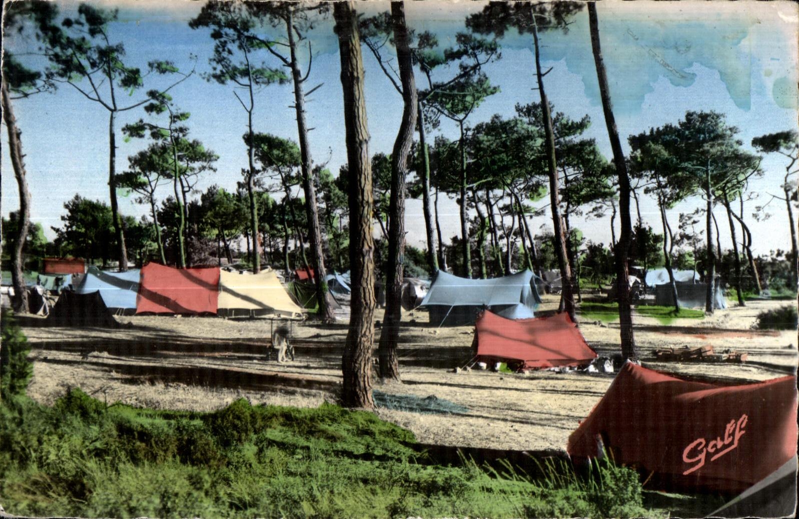 CPA Cayeux (Somme) Campers in the Wood of Molliere