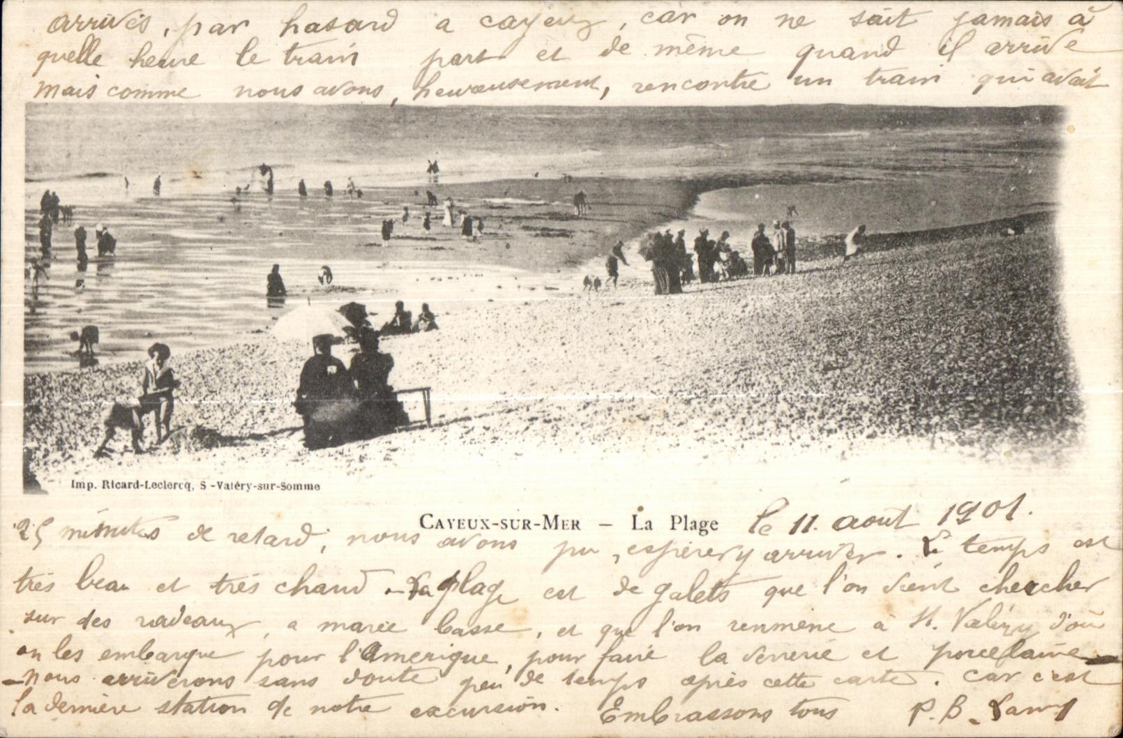 CPA Cayeux sur Mer Les Plage