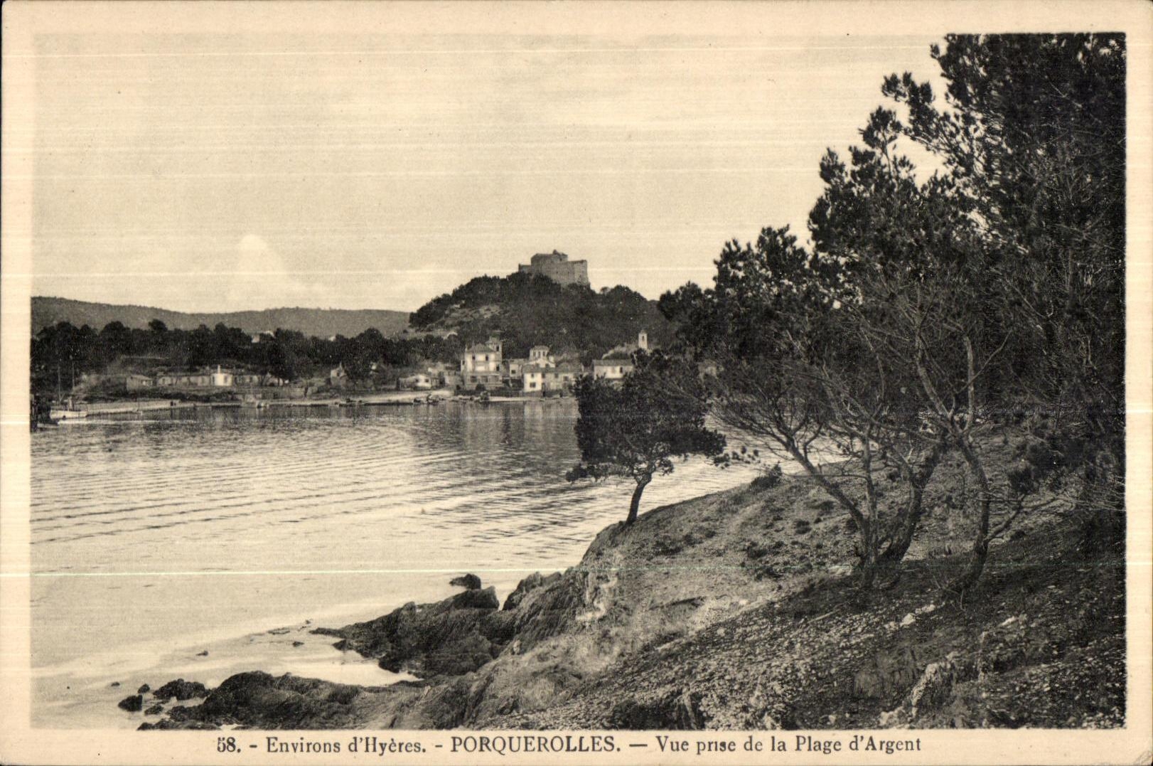 Surroundings Hyeres Porquerolles - Seen from of the beach Money - CPA