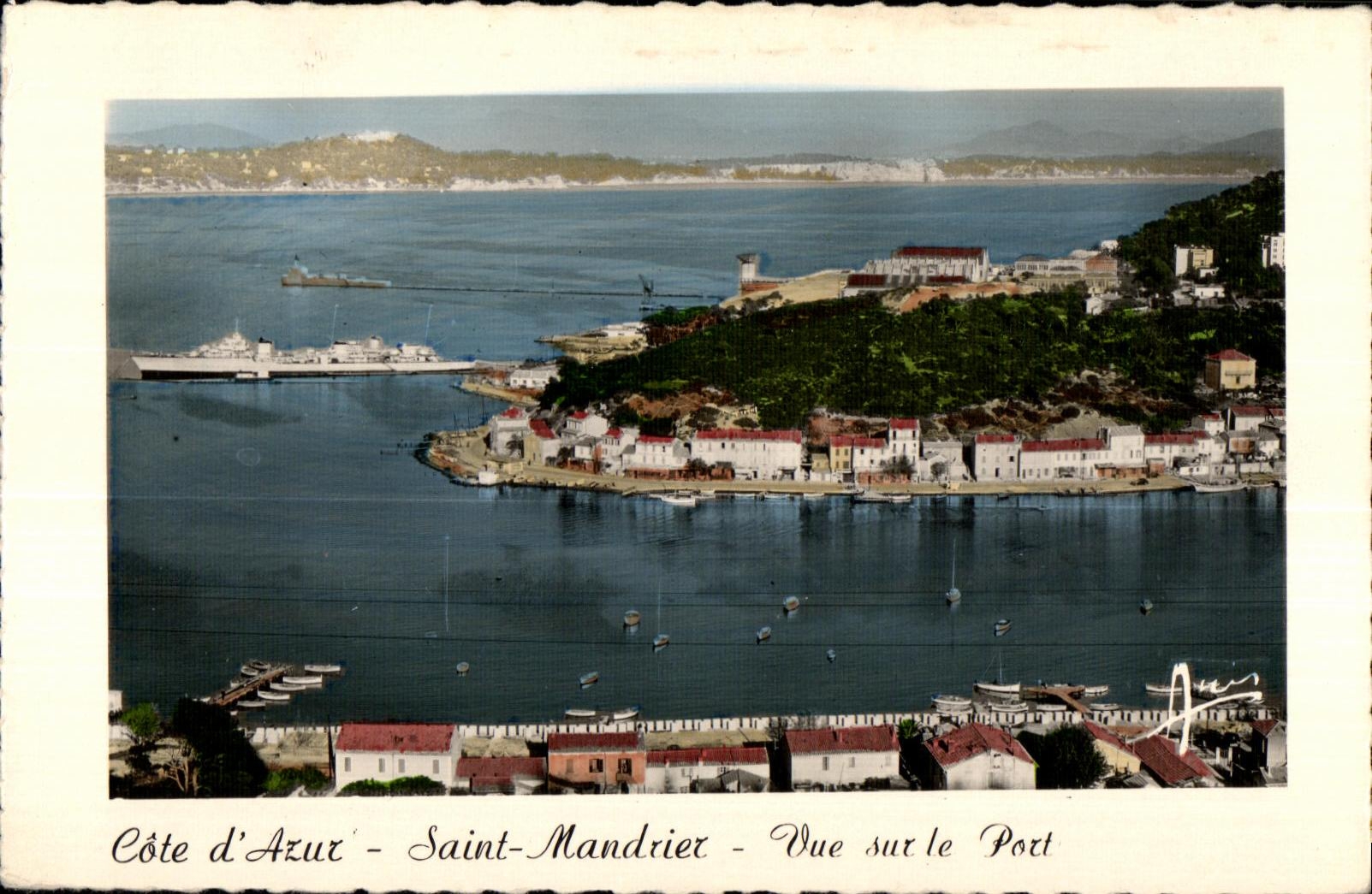 Saint Mandrier - Sight on the Port - CPA