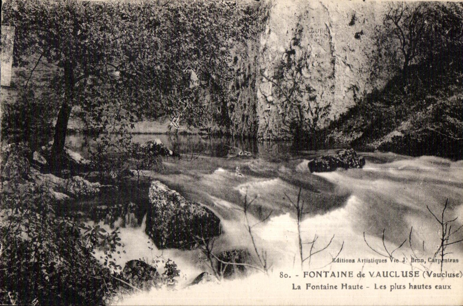 Fuente de CPA de los altos apogeos de Vaucluse Vaucluse Fontain
