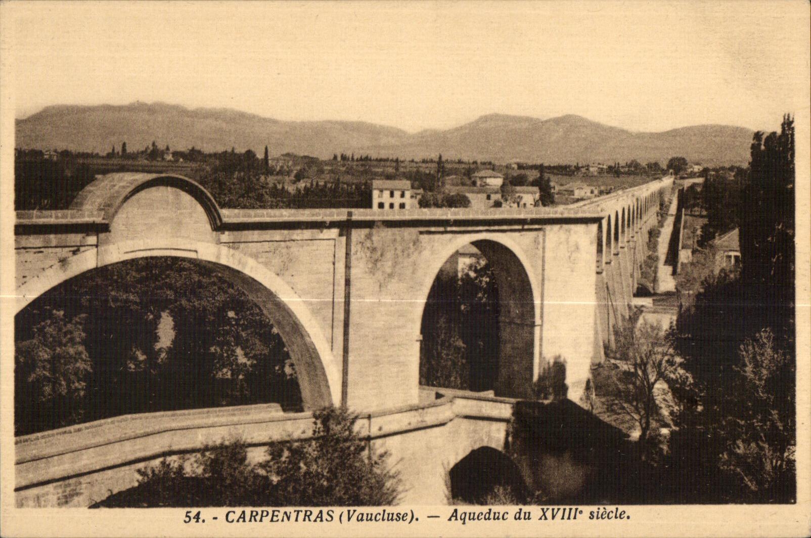 CPA Carpentras Vaucluse Aquedue XVIII century