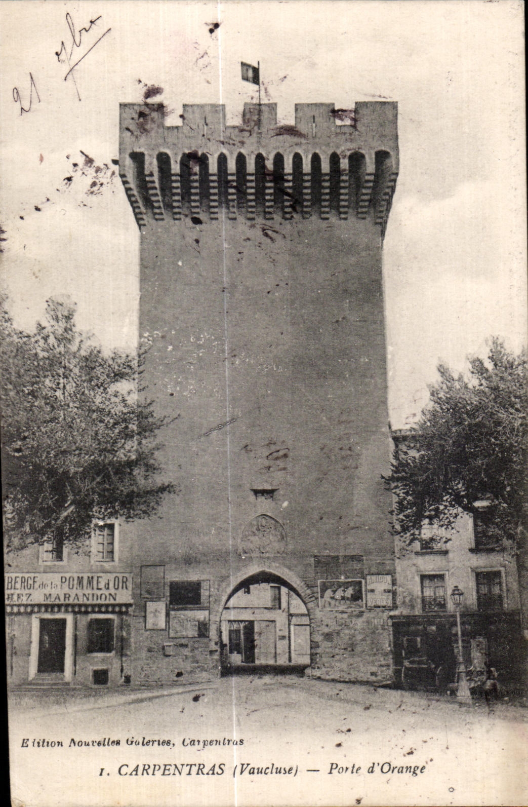 CPA Carpentras Vaucluse Gate Orange